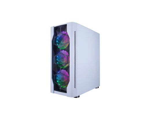 1ST PLAYER DK-D4 ATX GAMING CASE WITH 4 FANS (WHITE)