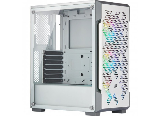 Corsair iCUE 220T RGB Airflow Mid-Tower Smart Casing (White)