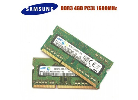 Samsung 4GB 1600MHz DDR3 PC3L Laptop RAM