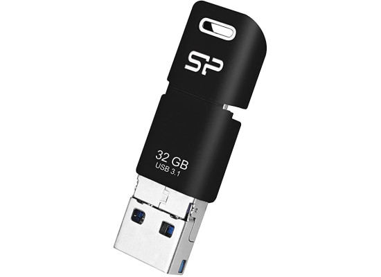 SP FLASH DRIVE SP032GBUC3C50V1K 32GB USB-C Flash Drive Mobile C50 Black