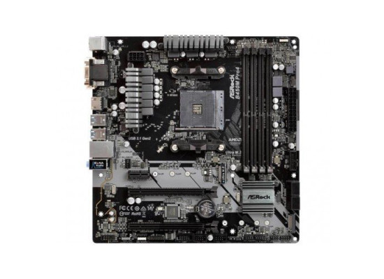 Asrock B450M Pro4-F AMD Motherboard