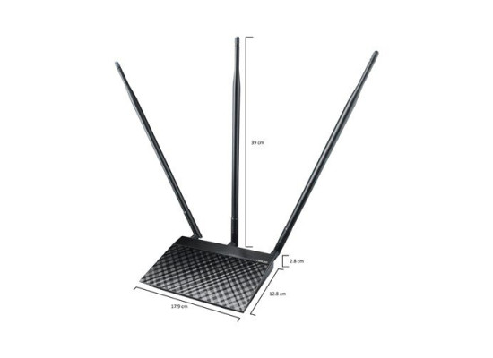 Asus RT-N14UHP High Power N300 3-in-1 Wi-Fi Router  Access Point  Repeater