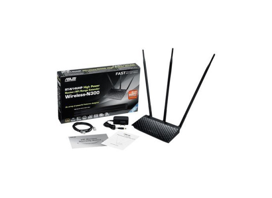 Asus RT-N14UHP High Power N300 3-in-1 Wi-Fi Router  Access Point  Repeater