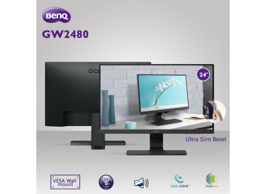 BENQ GW2480 23.8 INCH EYE-CARE IPS MONITOR