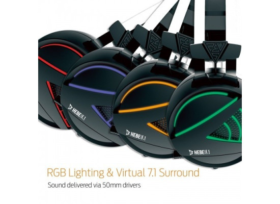 Gamdias HEBE M1 RGB 7.1 Surround Sound Wired Gaming Headset