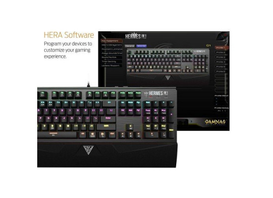 GAMDIAS HERMES M1 7 Color Mechanical Keyboard