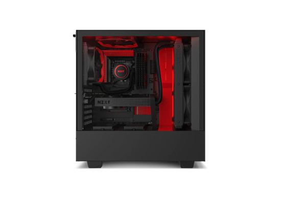NZXT H510i Compact Mid Tower RGB Gaming Casing (Black/Red)