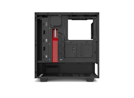 NZXT H510i Compact Mid Tower RGB Gaming Casing (Black/Red)