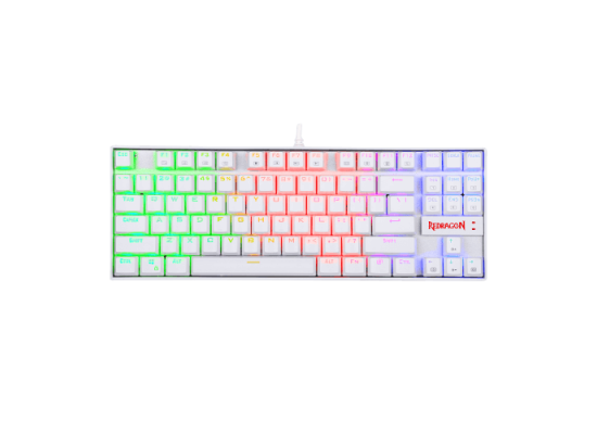 Redragon K552 KUMARA White RGB Mechanical Gaming Keyboard