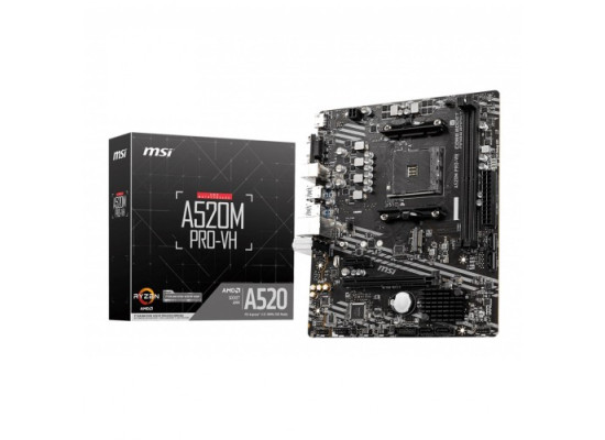 MSI A520M PRO-VH AMD AM4 Micro ATX Motherboard