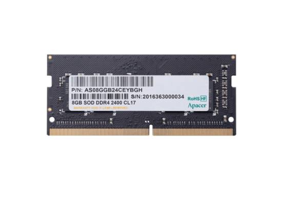 Apacer 8GB 2400Mhz DDR4 SODIMM Laptop RAM