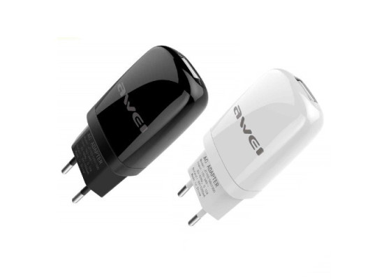 Awei C-821 Universal Usb Quick Travel Charging Adapter (2 pin)