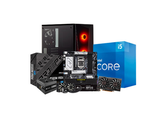 Corsair iCUE Certified PC with Intel Core i5-11400 & ASRock B560M Pro4 Motherboard