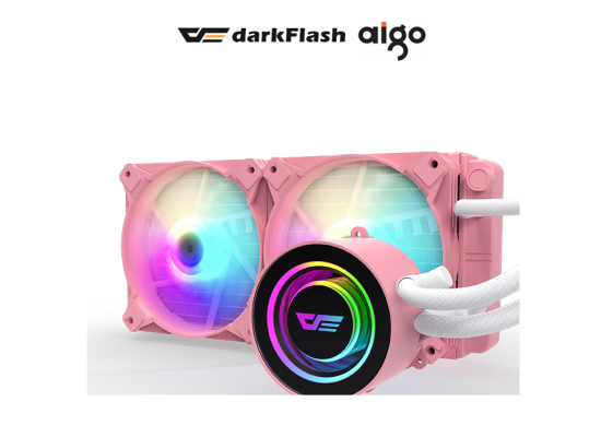 DarkFlash Twister DX-240 (Pink) 240mm LIQUID CPU Cooler