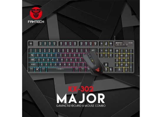 FANTECH KX-302 Major Gaming Keyboard and Mouse Combo