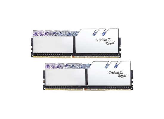 G.SKILL Trident Z Royal Series 32GB (2x16GB) 3200MHz RGB Silver DDR4 RAM