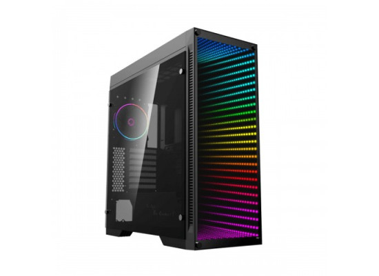 Gamemax Abyss-TR M-908-TR Mid Tower Tempered Glass ATX Gaming Casing (Black)