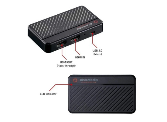 Avermedia GC311 Micro USB Full HD Live Gamer Mini Game Capture Card (Black)