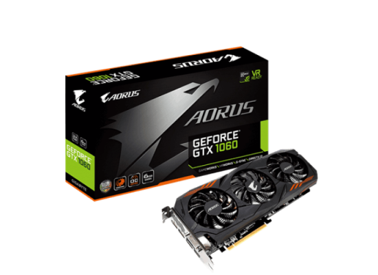 Gigabyte Aorus GeForce GTX 1060 6G GDDR5 Graphics Card