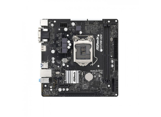 ASRock H370M HDV 8th and 9th Gen Micro ATX Motherboard