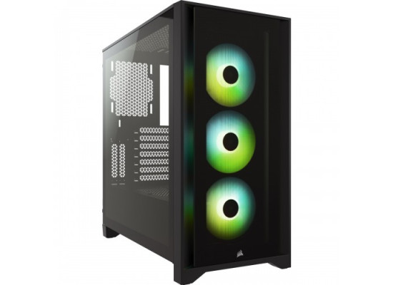 Corsair iCUE 4000X RGB Tempered Glass Mid-Tower ATX Casing