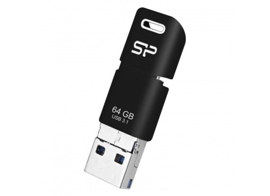 SP FLASH DRIVE SP064GBUC3C50V1K 64GB USB-C Flash Drive Mobile C50 Black