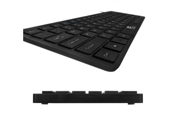Fantech K3M Multimedia Mini USB Keyboard Black