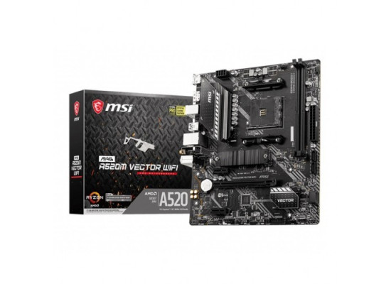 MSI MAG A520M Vector Wi-Fi AM4 AMD Micro-ATX Motherboard