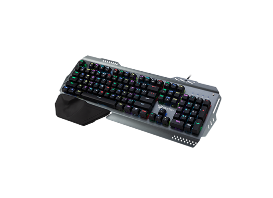 MeeTion MT-MK20 Full Key Anti-Ghosting Metal Mechanical Gaming Keyboard (Grey)