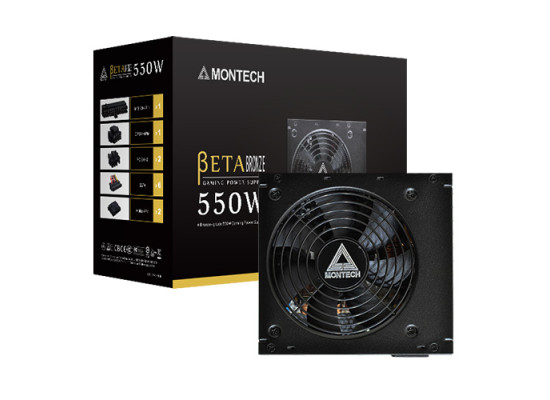 Montech Beta 550W 80 Plus Bronze Certified Power Supply