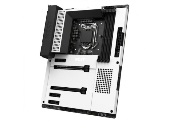 NZXT N7 Z590 Matte White Intel 11th and 10th Gen ATX WiFi Gaming Motherboard