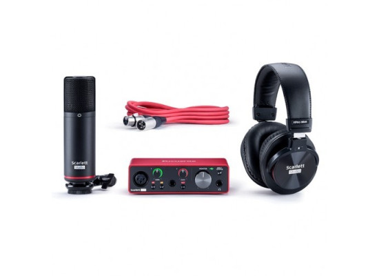 Focusrite Scarlett Solo Studio 3rd Gen USB Audio Interface and Recording Bundle