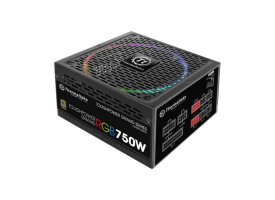 Thermaltake Toughpower Grand RGB 750W Full Modular 80 Plus Gold Flat Slave Cable Power Supply with 10 Years Warranty