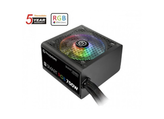 THERMALTAKE SMART RGB 700W Sleeve cable 80 Plus Power Supply with 5 Years Warranty