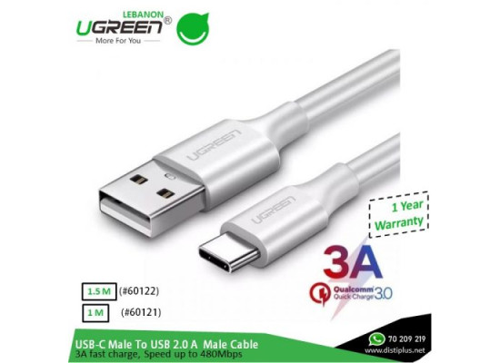 Ugreen US287 USB C Male To USB 2 A Male Cable