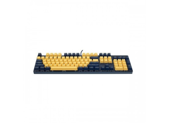 Rapoo V500 PRO Backlit USB Mechanical Gaming Keyboard Yellow and Blue