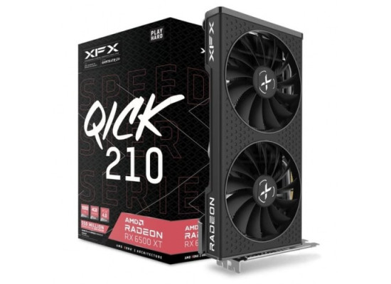 XFX Speedster QICK 210 AMD Radeon RX 6500 XT BLACK 4GB GDDR6 Gaming Graphics Card