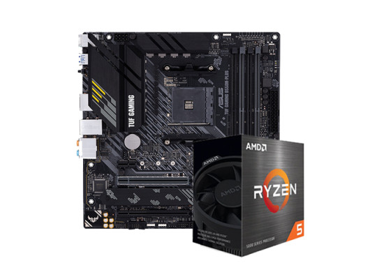AMD RYZEN 5 5600X PROCESSOR & ASUS TUF GAMING B550M-PLUS MOTHERBOARD COMBO