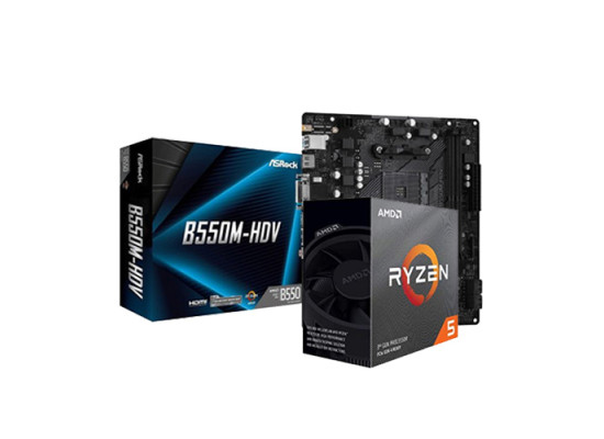 AMD RYZEN 5 3600 PROCESSOR & ASROCK B550M-HDV DDR4 MOTHERBOARD COMBO
