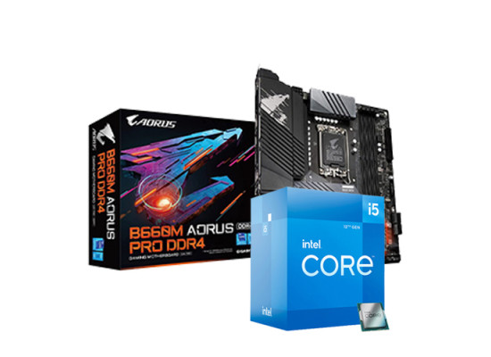 INTEL CORE I5-12500 PROCESSOR & GIGABYTE B660M AORUS PRO DDR4 MOTHERBOARD COMBO
