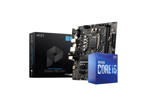 INTEL CORE I5 10400 PROCESSOR & MSI H510M PRO Intel Mirco-ATX Motherboard