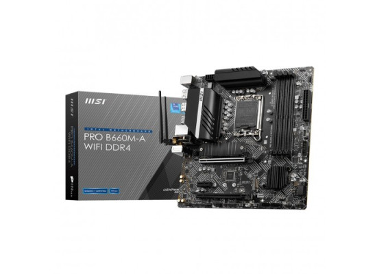 MSI PRO B660M-A WIFI DDR4 12th Gen Micro-ATX Motherboard