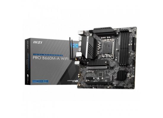 MSI PRO B660M-A WIFI DDR5 12th Gen Micro-ATX Motherboard