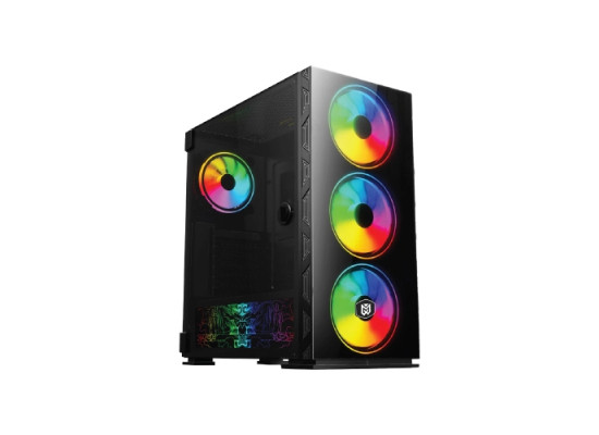Value Top MANIA X6 E-ATX Mid Tower Black Gaming Casing
