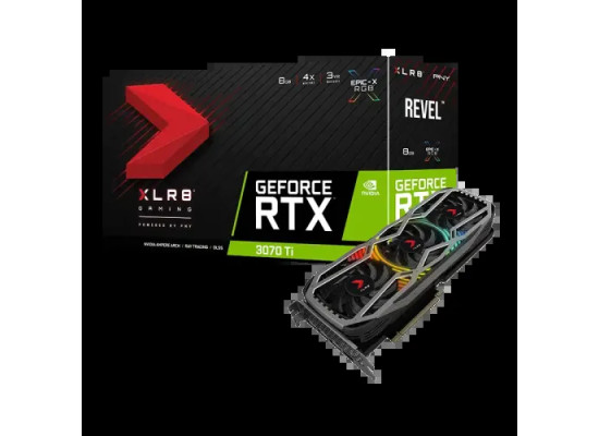 PNY GeForce RTX 3070 Ti 8GB XLR8 Gaming REVEL EPIC-X RGB Triple Fan GDDR6X Graphics Card
