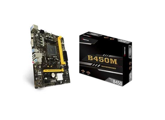 BIOSTAR B450MH Micro ATX AMD Motherboard