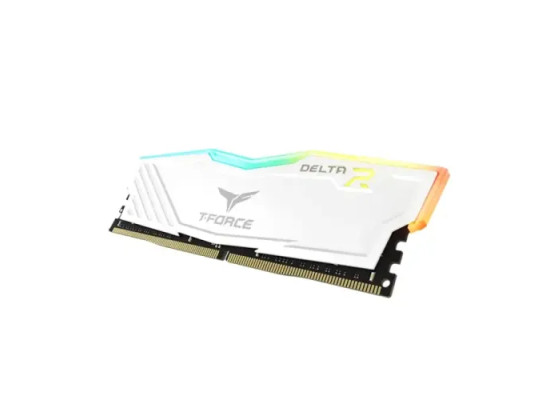 Team T-Force Delta 8GB 3200MHz DDR4 RGB White Desktop Gaming RAM