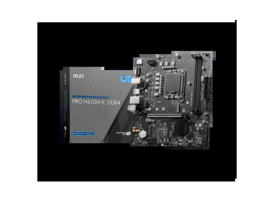 MSI PRO H610M-E DDR4 12th Gen & 13th Gen mATX Motherboard
