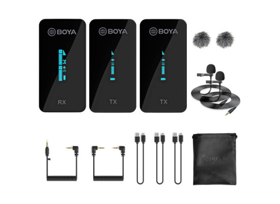 BOYA BY-XM6-S2 2.4GHz Dual-Channel Wireless Microphone System