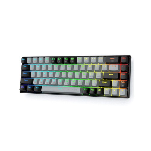 E-YOOSO Z686 (Gray Black) RGB 68 Keys Mechanical Keyboard
